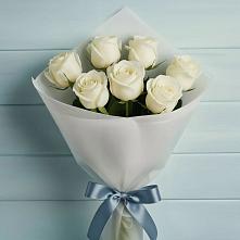 Букет 7 Белых роз Эдлесс Лав #REPLACE_PRED# Янино 1