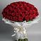 Букет 101 Красная роза Блэк Мэджик в Янино 1