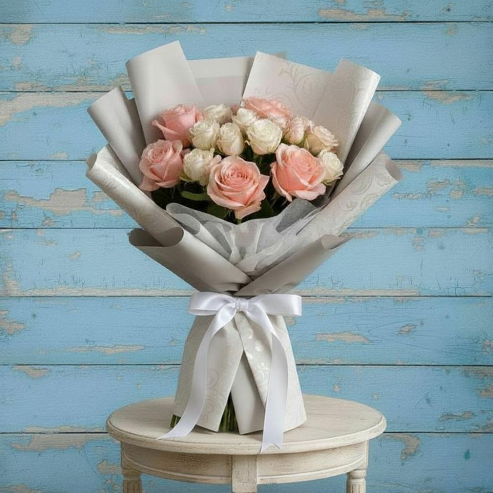 Букет цветов из: Розы в Янино 1