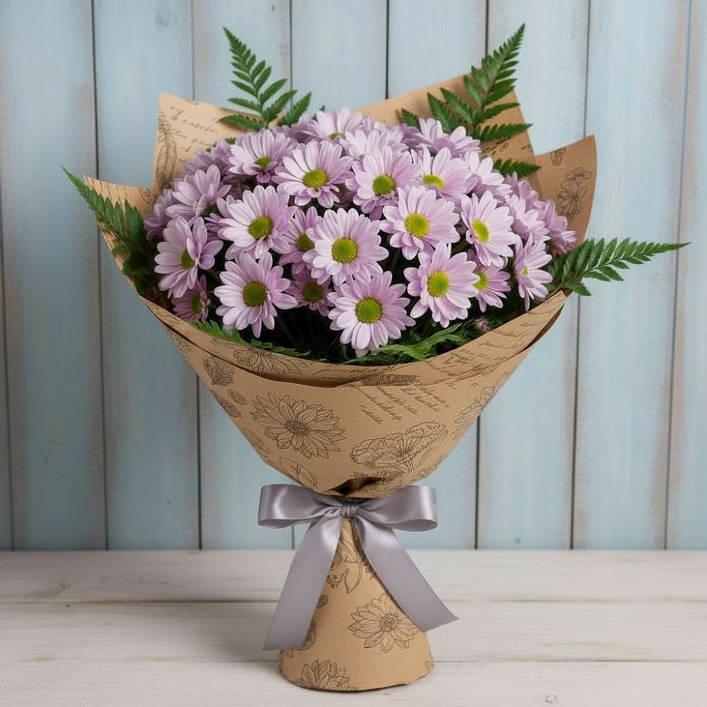 Букет цветов из: Хризантемы в Янино 1