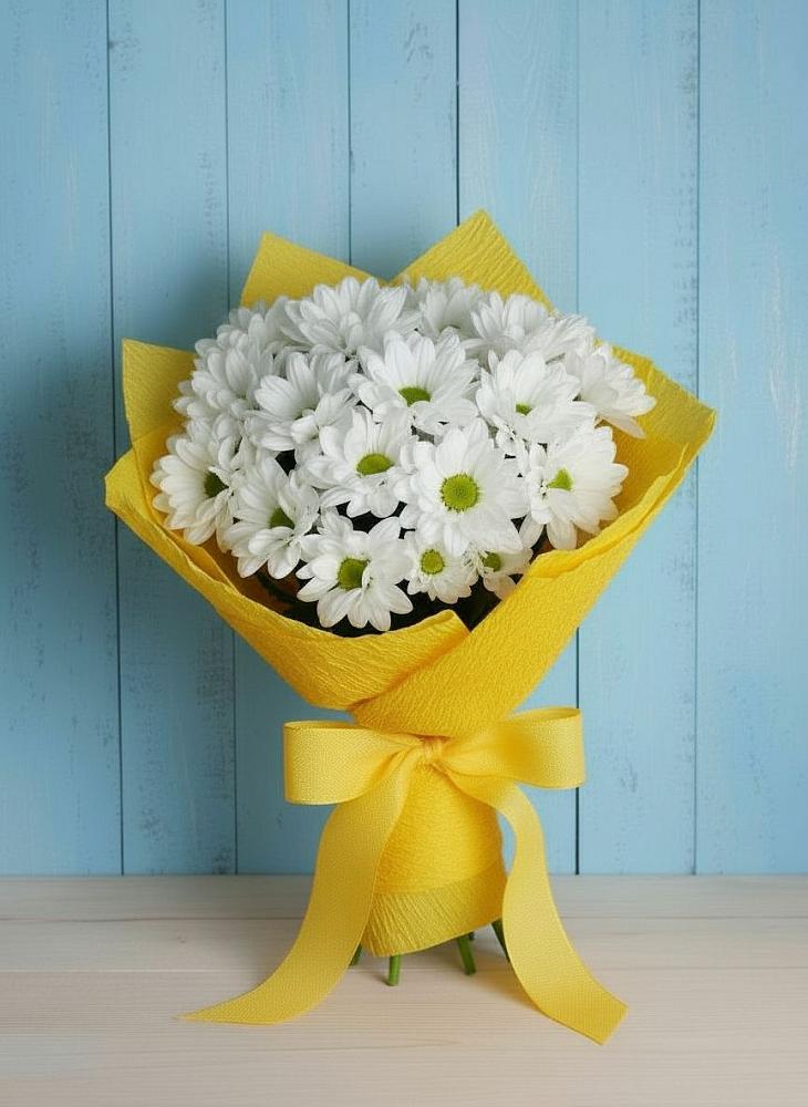 Букет цветов из: Хризантемы в Янино 1