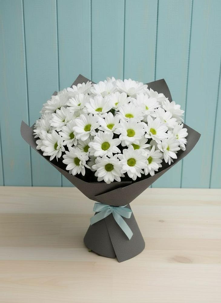 Букет цветов из: Хризантемы в Янино 1