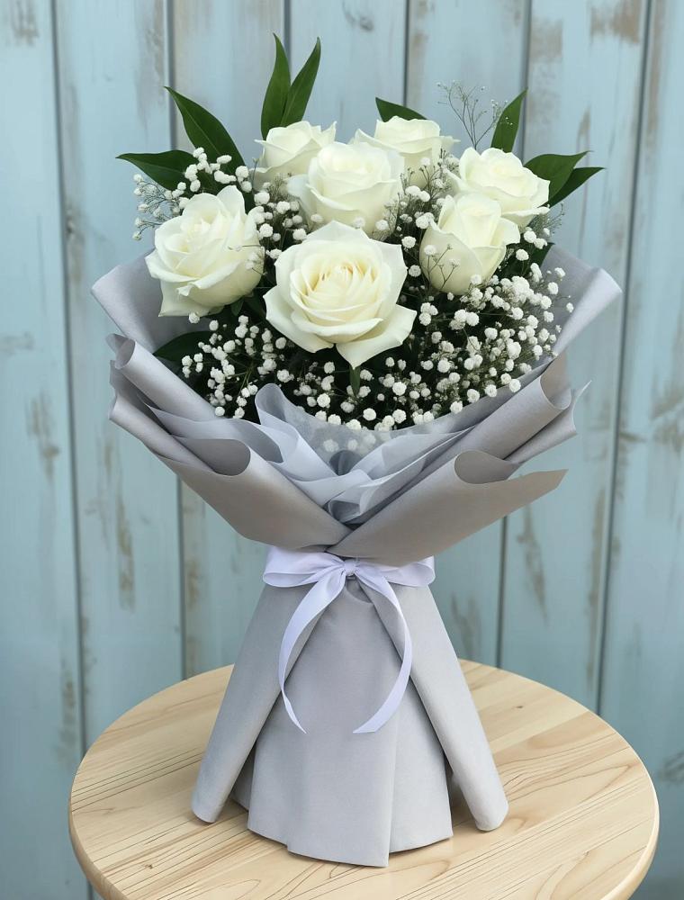 Букет цветов из: Розы в Янино 1