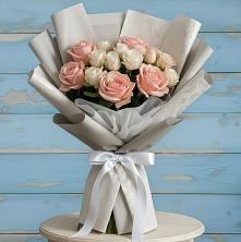 Букет цветов из:  Розы в Янино 1