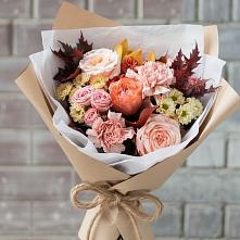 Букет цветов из:  Гвоздики, Хризантемы и Розы в Янино 1