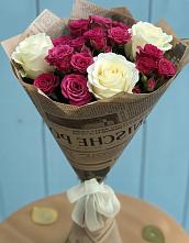 Букет цветов из:  Розы в Янино 1