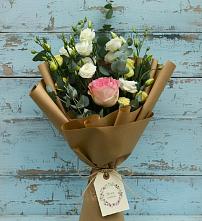 Букет цветов из:  Розы и Лизиантусы #REPLACE_PRED# Янино 1